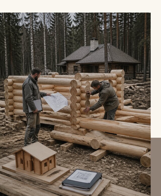 Проектирование и строительство домов из бревна в Междуреченске